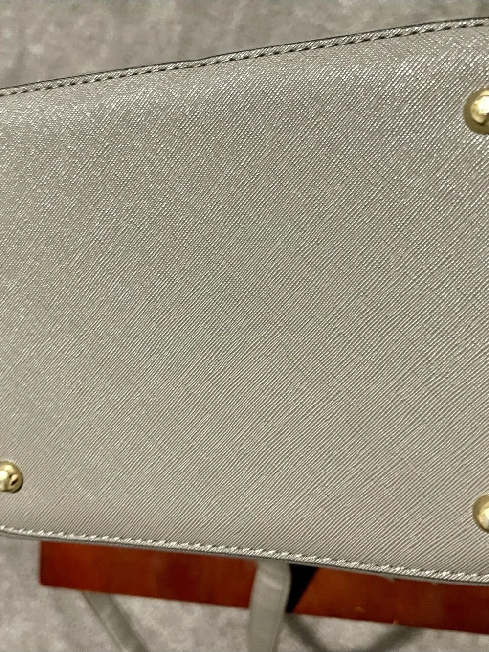 Sleek Backpack Purse with Gold Hardware